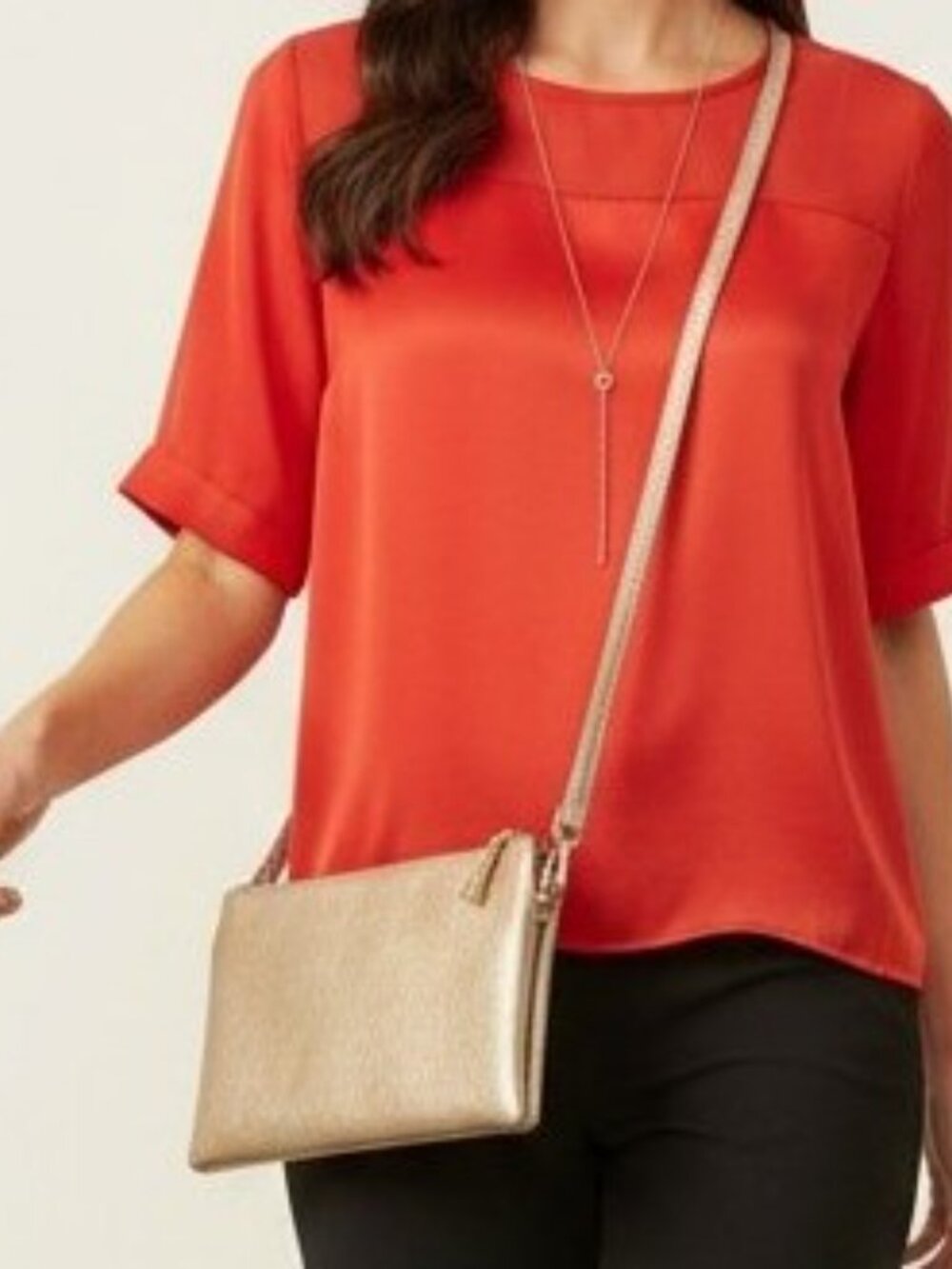JEN & CO. Gold | Vegan Leather Crossbody Bag | Minimalist Everyday Style
